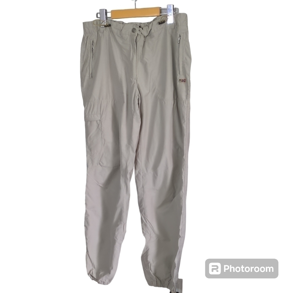 Napapijri Hiking Pants Adjustable Elastic Waist Light Tan Size 50 (US Large)